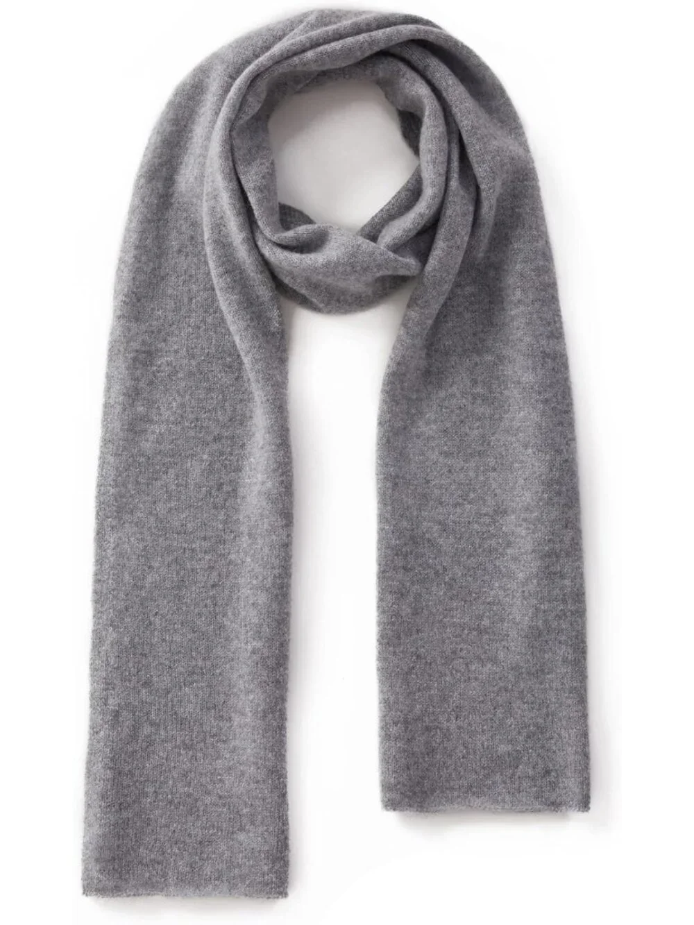 Luxurious 100% Cashmere Green Knitted Scarf Shawl - Soft, Warm, Plant-Dyed for